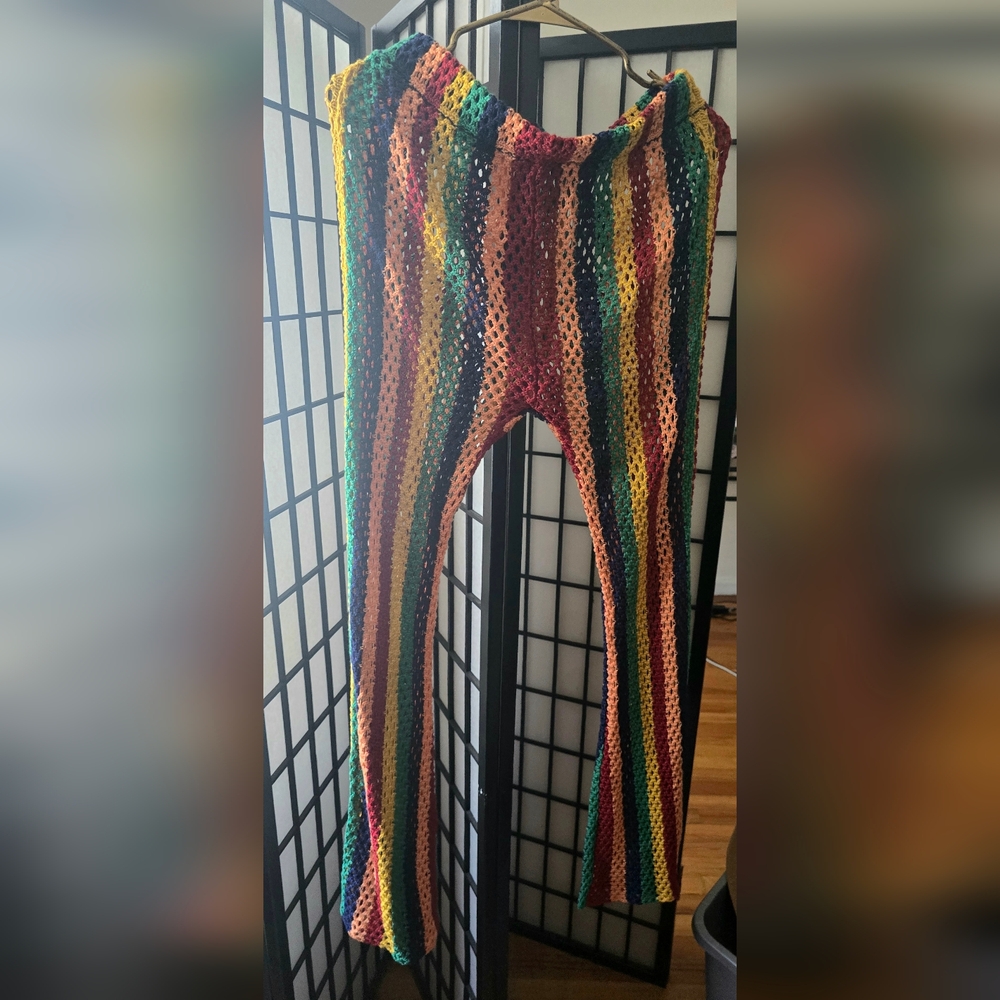 Rainbow Crochet Flares